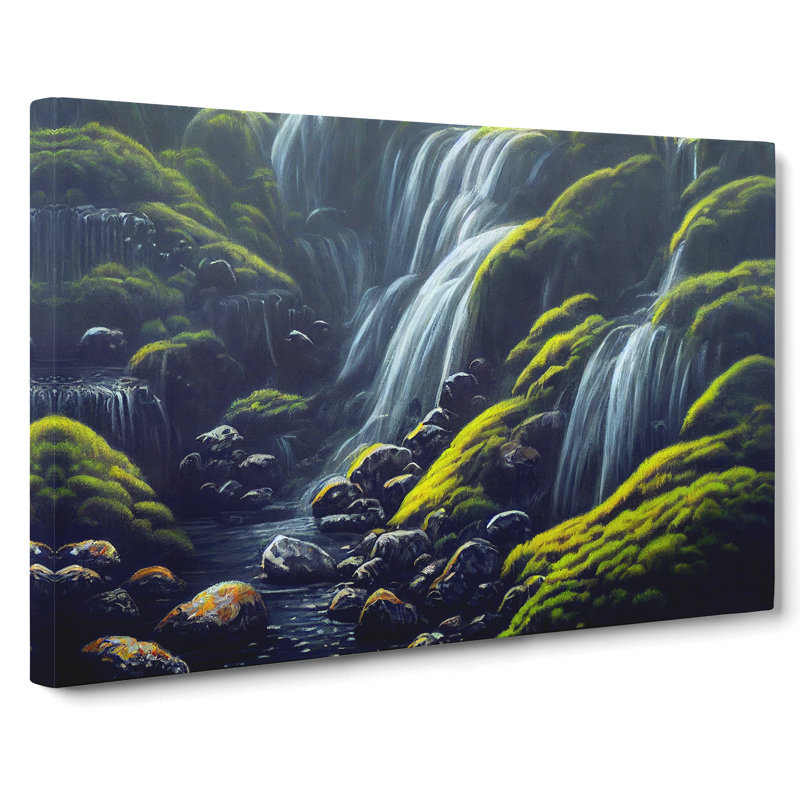 Welcoming Waterfall - Wrapped Canvas