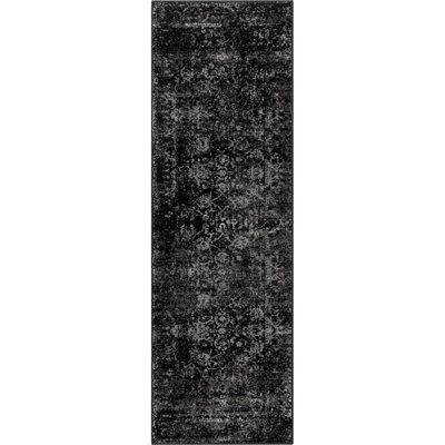  Tapis oriental rétro noir