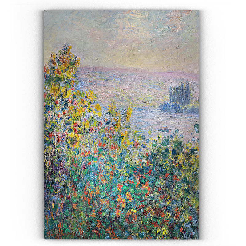 «Flowers Lits at VeTheuil», impression sur toile, H 18 po x l 27 po x P 1,5 po