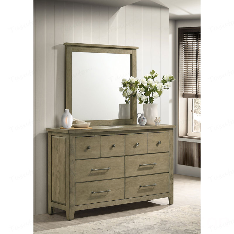 Commode 6 tiroirs avec miroir