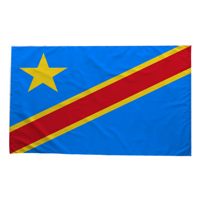Drapeau de la République Démocratique du Congo - Drapeau extérieur