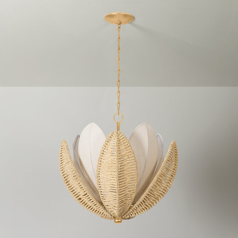 Lustre Costa Brava en feuille d'or rétro