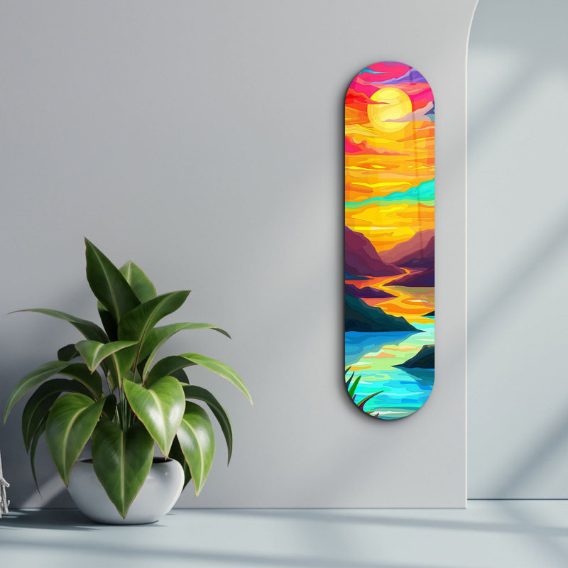 Peinture décorative en verre trempé