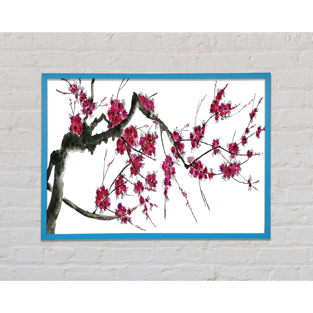 Cherry Blossom Illustration von Unkown - Einzelne Bilderrahmen Kunstdrucke