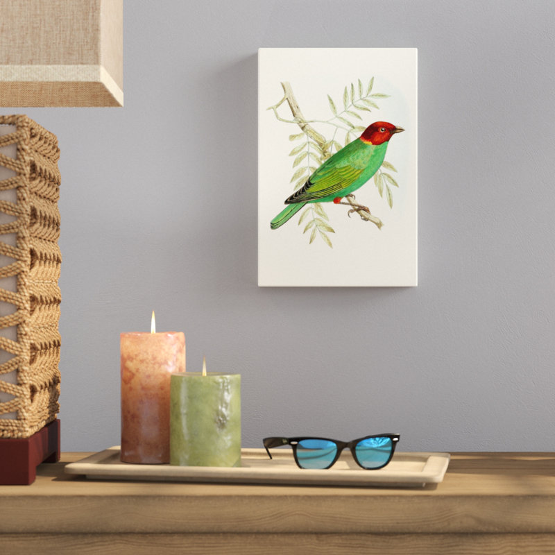 On Perch V - Painting Print, 30cm H x 20cm W, Wrapped Canvas