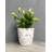 Bamboo Blooms 7" Wildflower Round Self-Watering Indoor/Outdoor Bamboo Plant Pot