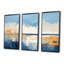 «Blue and Yellow Seaside Simplicity II», art mural minimaliste côtier-2117104388-2117104394
