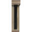 4"W x 14"D x 16"H Crawley Traditional Ironcrest Rough Sawn Bracket, Douglas Fir (1 1/2"W x 10"D x 12"H Iron Bracket)-108808180-108807252