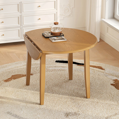 Table de salle à manger extensible ronde pour 2 à 4 personnes