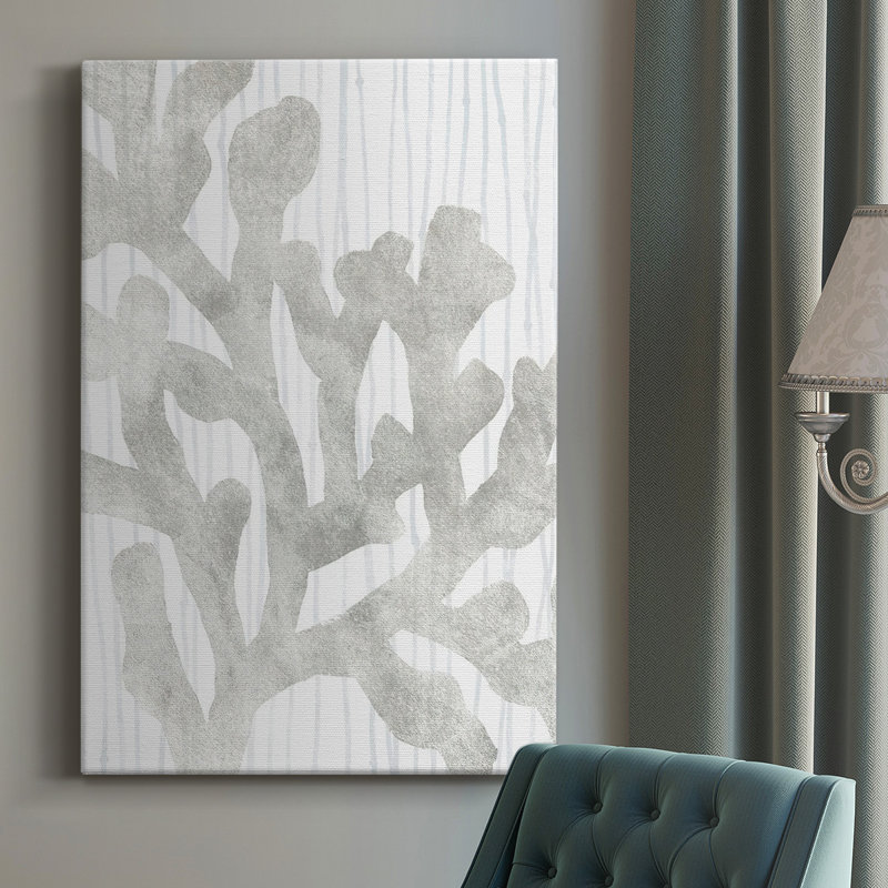 Toile tendue avec châssis Quiet Coral IV - prête à être accrochée, H 12 po x l 8 po x P 1,5 po
