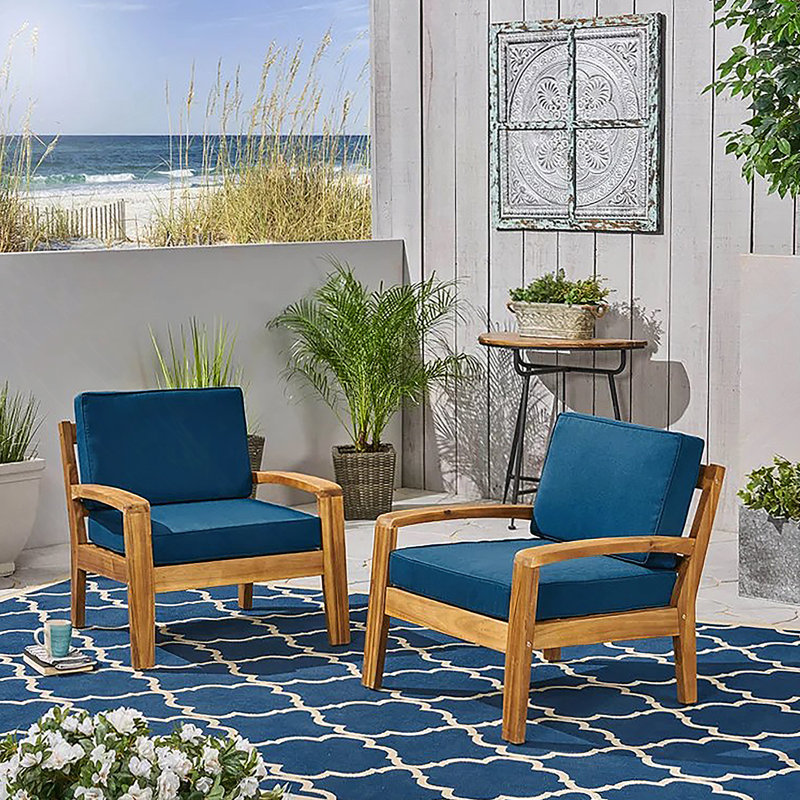 [Chaise simple] CHAISE CLUB GRENada, Brun, Sarcelle