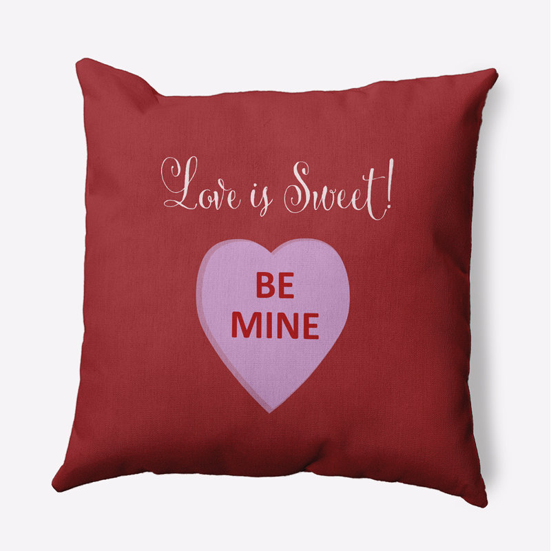 Coussin décoratif en polyester intérieur / extérieur, H 18 po x l 18 po, Carré