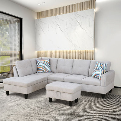 Walshville Upholstered L-Shaped Sectional Left Hand Facing