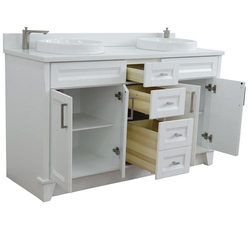 Ensemble de meuble-lavabo double 61 po Laurents