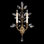Crystal Laurel 2 - Light Candle Wall Light