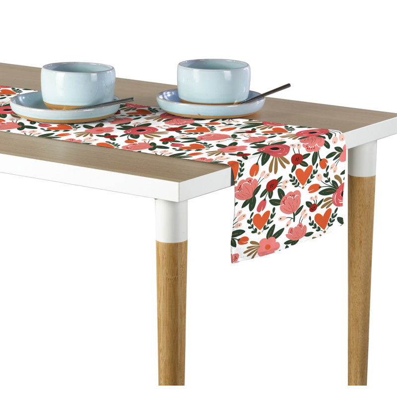 Castina Floral Bloom Table Runner, 108" x 14"