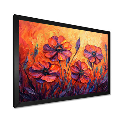 «Sunset Violets In The Horizon II», reproduction d'art murale