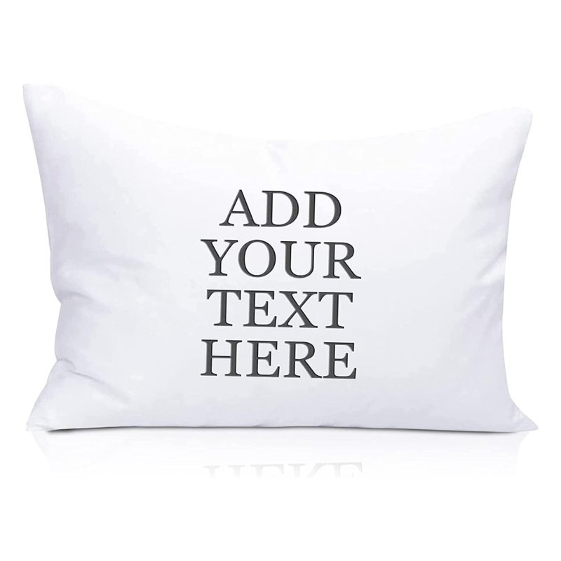 Taie d'oreiller en microfibre Lapo, Taie d'oreiller de 14 po x 20 po, Blanc, Oui