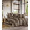 Ensemble de housse de couette luxueuse simple, brun et beige, housse de couette 61 x 79 et taie d'oreiller 20 x 31 | 50% coton et 50% polyester, densité de tissage 127 | Lavable à la machine, fermeture à boutons, conception élégante pour les chambres confortables