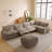6-Piece Sectional Sofa Set With 3-Proof Fabric, Power Recliner, Heated Seat & Ottoman-126256601