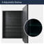 Armoire à pharmacie en métal noir avec miroir biseauté Latitude Run®-102076696