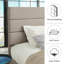 Lit plateforme Elison avec tête de lit tapissier en tissu et lattes en bois-816442014-885812304