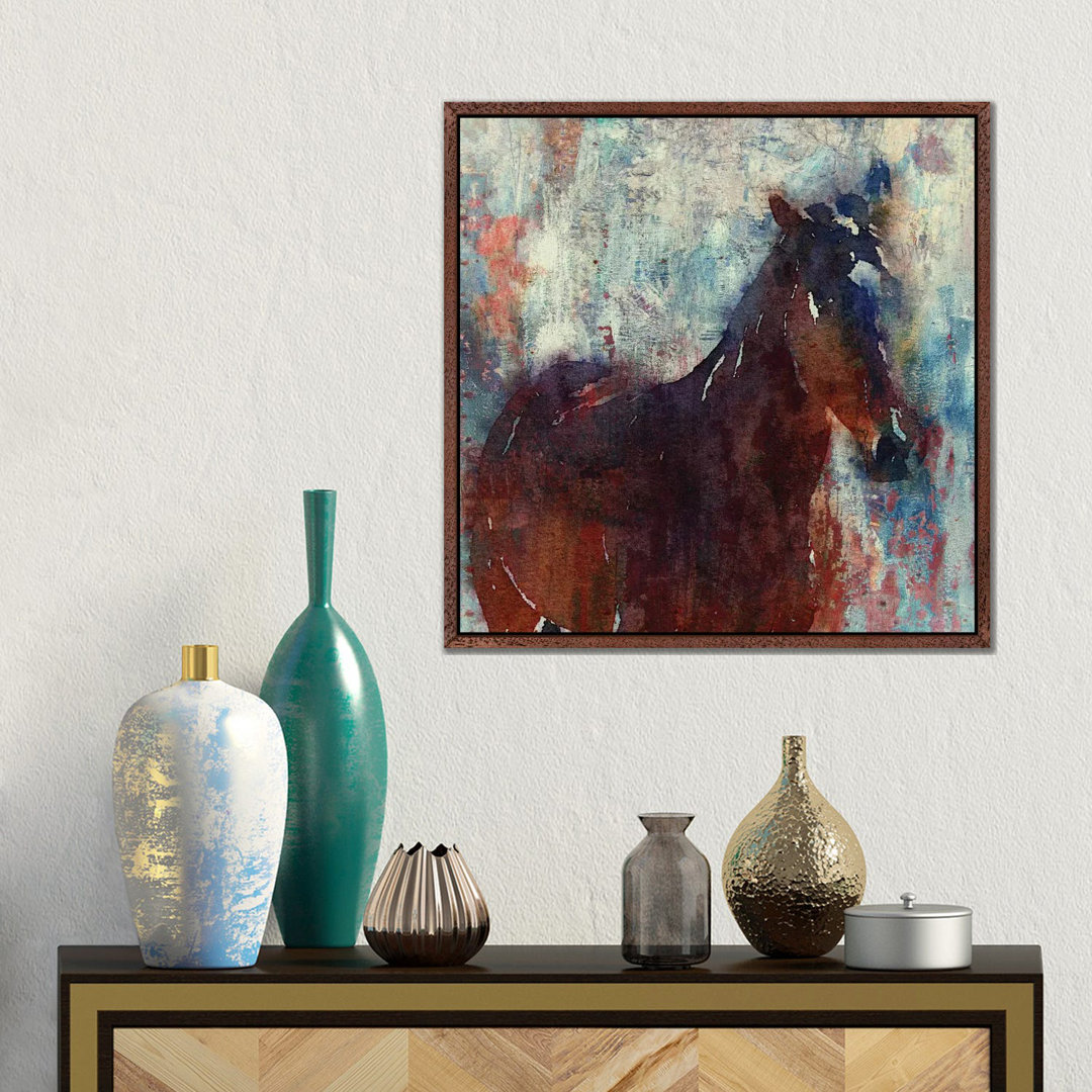 Leinwandbild Wild Brown Horse von Irena Orlov