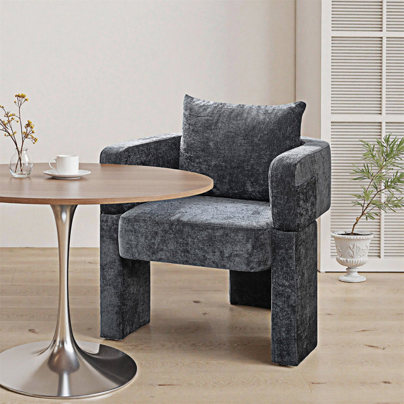 Fauteuil d'appoint simple, Gris