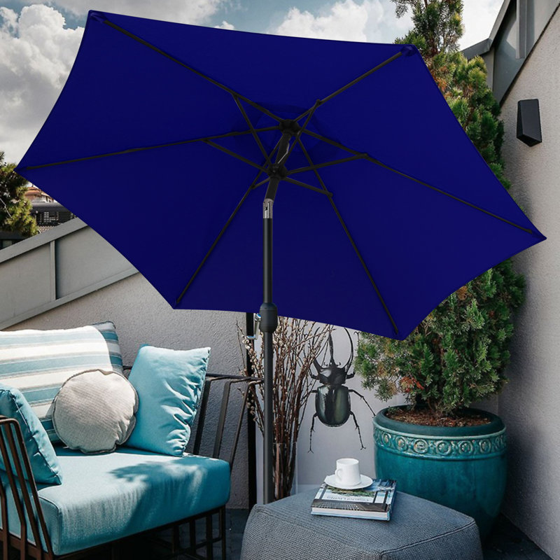 Parasol de marché inclinable 90 po Keiwarren, Marine