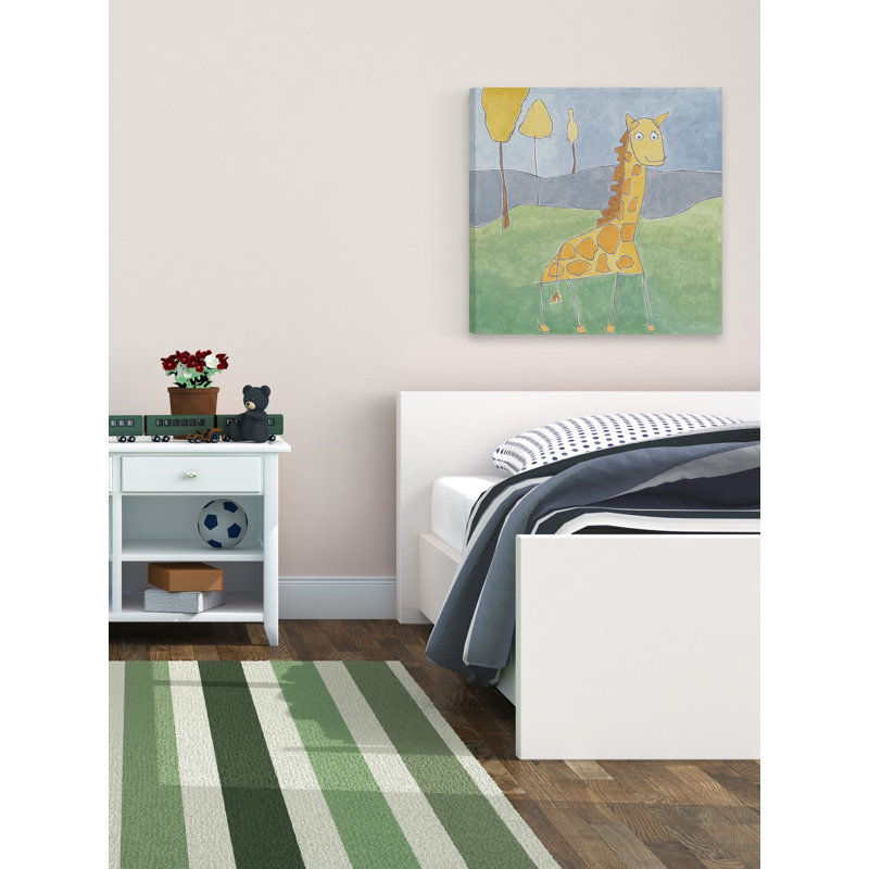 Daryl Quinn's Giraffe - Painting on Canvas, 45cm H x 45cm W x 3.81cm D