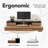 Electric Adjustable Standing Desk, Computer Desk With 5 Drawers & Monitor Riser-488561493