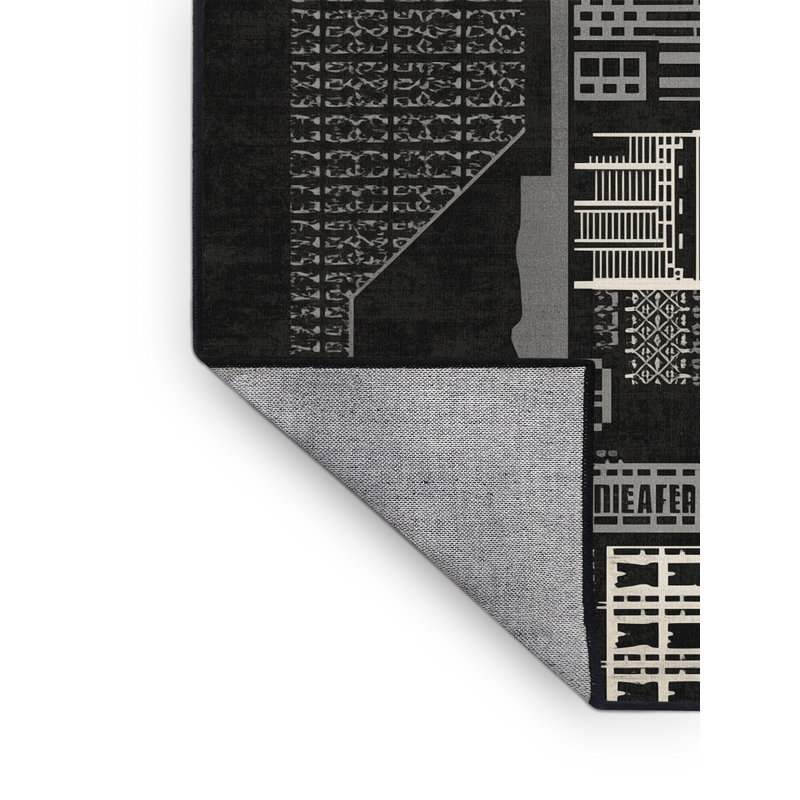Tapis marocain d'inspiration mondiale Pegah lavable à la machine - Reliure, 2 x 5