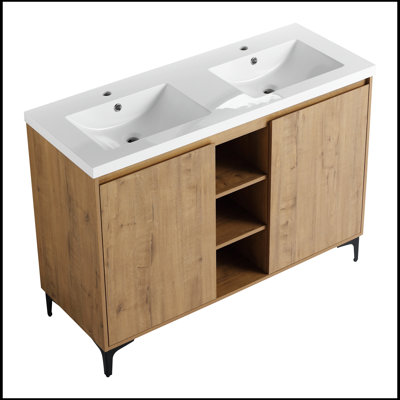 Meuble-lavabo double avec plateau Lujean 47,60