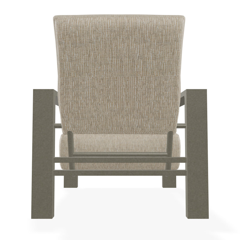 Chaise avec accoudoirs à coussin profond Larssen, Dune Grasscloth, Tempête