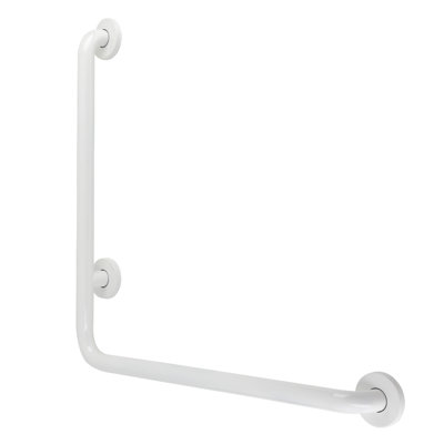 Kingston Brass Made To Match 24-Inch X 24-Inch L-Shaped Grab Bar, 1-1/4 Inch O.D, Right Hand