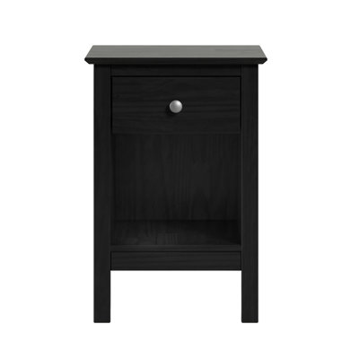  One Drawer End Table/Nightstand Black