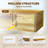 Fireplace Mantel (Natural Wood, Brown)-1136848543