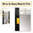 Yellow and Grey geometric fusion 2 - Geometric Mirror, Modern Unique Wall Mirror, Printed Metal Art-20436101