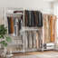 Bendik Clothing Rack with 4 clothes rails and 6 height-adjustable shelves 1 hook-973816138