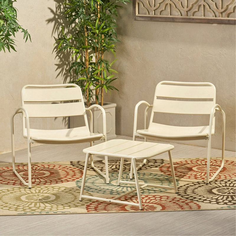 Conrad Chat Set, Matte White