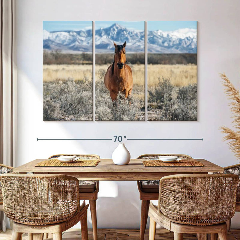 Horse At Winter, 42" H x 65" W