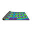 Tapis à motifs vert/bleu/mauve zone mauve-11884595