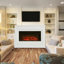 built-in electric fireplace