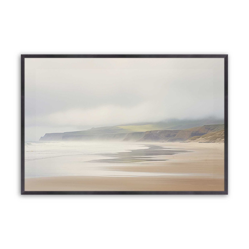 Misty Shores, Cadre photo simple en zinc vieilli, H 13,25 po x l 17,25 po