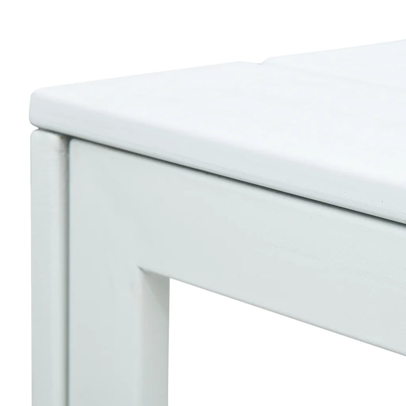 Drumankelly Square Metal Outdoor Dining Table , 78cm cm W 78cm cm D, White