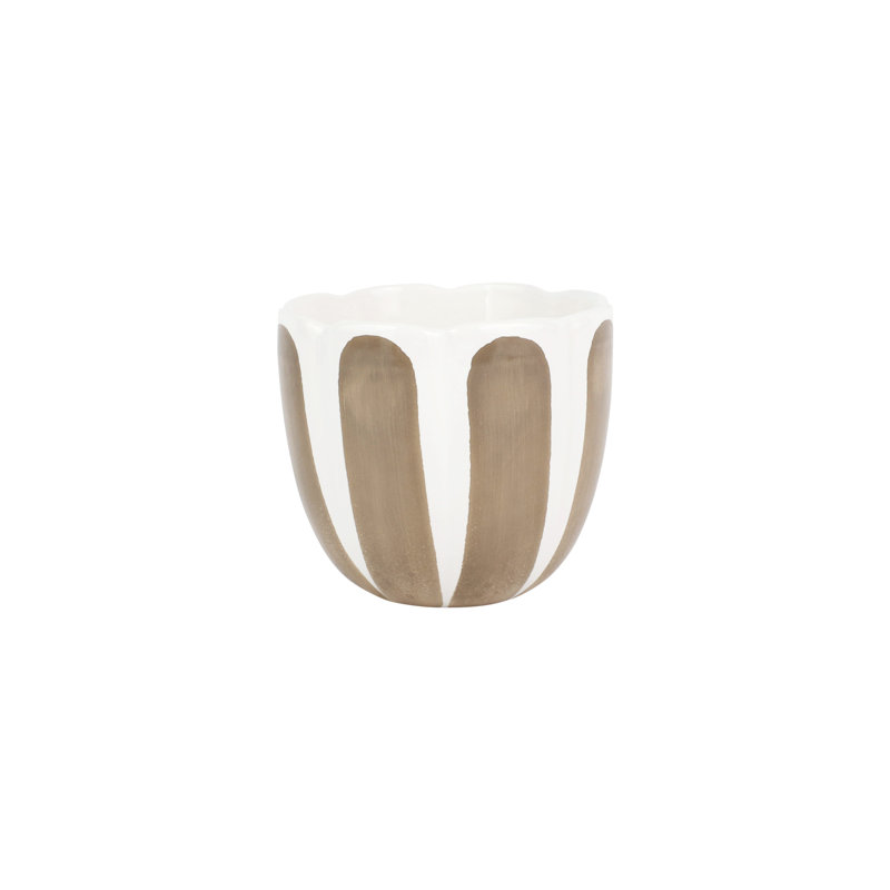 Cache-pot moyen Viva Garden, H 4,25 po x l 5 po x P 5 po, Brun clair / beige