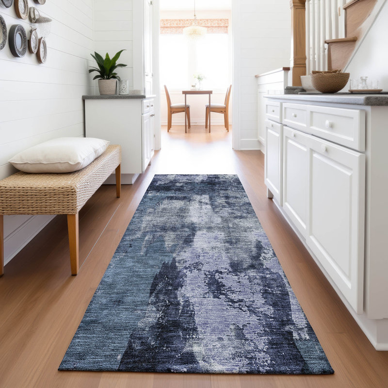Premium Machine Washable Dahl AMF1077 Modern Rug, Runner 2'3" x 7'6"