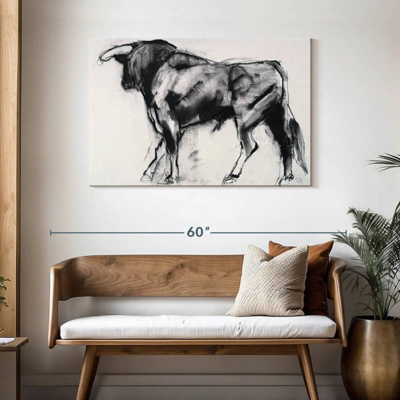 Toro Azul I, 30" H x 45" W