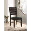 Chaise de salle à manger en bois Dalila Cappuccino (ensemble de 2)