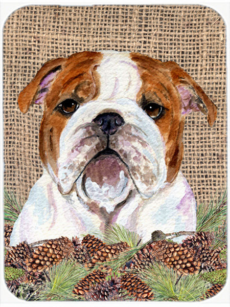 Planche à découper en verre English Bulldog